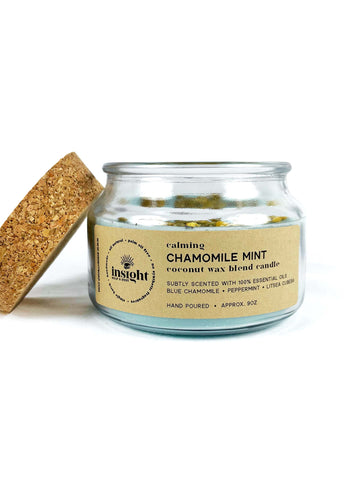 Chamomile Mint Coconut Wax Blend Candle